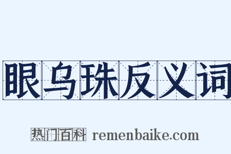眼乌珠反义词是什么意思的图片